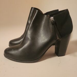 FIONI Black Heeled Ankle Boots